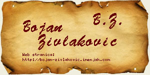 Bojan Zivlaković vizit kartica